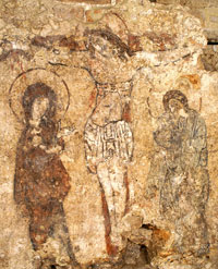 Katedros požemių freska. XVI a. pab. Antano Lukšėno fotografija